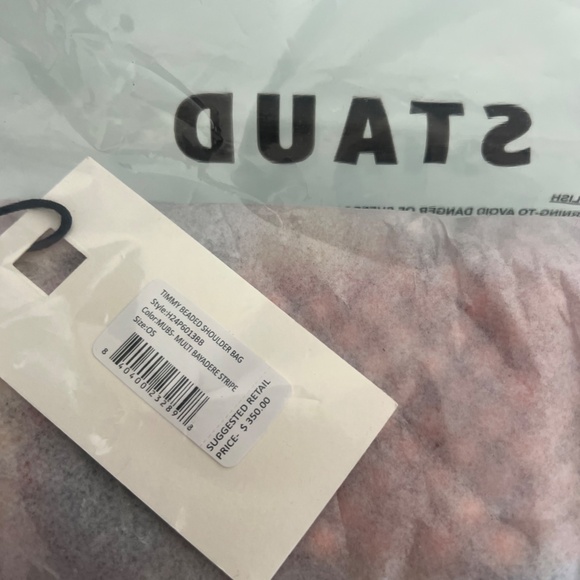 STAUD Multicolor Beaded Shoulder Bag - Picture 8 of 8